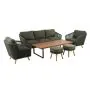 Eden 3 Seat Lounge Sofa Set - Moss
