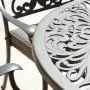 Sapphire Hampshire 4 Seater Round Cast Aluminium Dining Set in Grey
