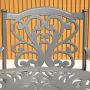 Sapphire Hampshire 4 Seater Round Cast Aluminium Dining Set in Grey