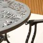 Sapphire Hampshire 4 Seater Round Cast Aluminium Dining Set in Grey