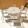 Hampshire 8 Seater Oval Cast Aluminium Set in Sahara