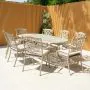 Hampshire 8 Seater Oval Cast Aluminium Set in Sahara