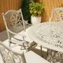 Hampshire 8 Seater Oval Cast Aluminium Set in Sahara