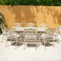 Hampshire 8 Seater Oval Cast Aluminium Set in Sahara