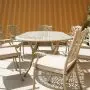Hampshire 8 Seater Oval Cast Aluminium Set in Sahara