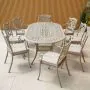 Hampshire 8 Seater Oval Cast Aluminium Set in Sahara