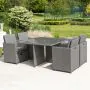 Sofia 4 Seat Cube Set in Grey