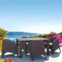 4 Aruba and Vegas Table Set in Brown