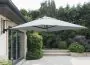 2m Square Wall Mounted Cantilever Parasol - Grey