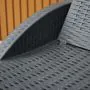 Fiji Grey Resin Sun Lounger