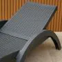 Fiji Grey Resin Sun Lounger