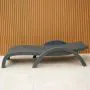 Fiji Grey Resin Sun Lounger