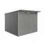Biohort Avantgarde ECO Garden Shed - A7 - Standard Door - Metallic Quartz Grey