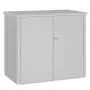 Biohort Alex Duo Double Wheelie Bin Box - Metallic Silver