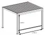 Mirador Ares 3m Wind Screen - White