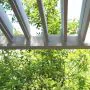 Close up of Pergola Louvres - White 3m x 3m