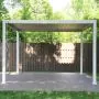 Mirador Ares Louvered Roof Pergola - White 3m x 3m
