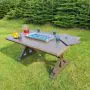 Bali Rectangular Table with Gas Fire Pit & Burner Kit