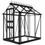 Halls Birdlip Greenhouse - 46 - 4ft x 6ft - Polycarbonate - Black