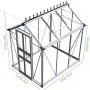 Halls Birdlip Greenhouse - 46 - 4ft x 6ft - Polycarbonate - Black