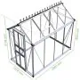 Halls Birdlip Greenhouse - 48 - 4ft x 8ft - Toughened - Silver