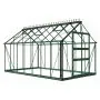 Halls Cotswold Blockley Greenhouse - 814 - 8ft x 14ft - Green - Toughened