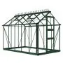 Halls Cotswold Burford Greenhouse - 610 - 6ft x 10ft - Toughened - Green