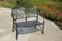 Capri Cast Aluminium Garden Bench in Bronze