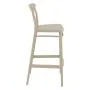 Cross Bar Stool - Taupe 