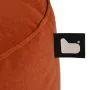 Extreme Lounging B Pouffe Brushed Suede - Rust