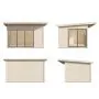 Andrea 11.2m (2.6m x 3.9m) Slide Plus Garden Room / Garden Office with Double Toughened Glass