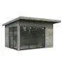 Andrea 11.2m (2.6m x 3.9m) Slide Plus Garden Room / Garden Office with Double Toughened Glass
