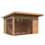 Andrea 11.2m (2.6m x 3.9m) Slide Plus Garden Room / Garden Office with Double Toughened Glass
