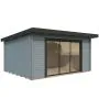 Lea 14.2sqm (2.4m x 4.7m) Slide Plus Garden Room / Home Office with Double Toughened Glass