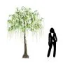 9ft (280cm) MultiBranch Complete Tree Wisteria – White