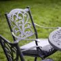 Sapphire Hampshire 4 Seater Round Cast Aluminium Dining Set in Grey
