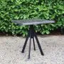 Metallic Square Werzalit Table with Fuoz Legs