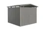 Garden Shed Panorama - Metallic Quartz Grey - 273 x 278 x 227 - Standard Door