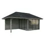 Bianca 16.6m Gazebo with 3 Walls and 2 Sliding Doors (319cm x 588cm x 300cm)