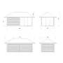 Bianca 16.6m Gazebo with 3 Walls and 2 Sliding Doors (319cm x 588cm x 300cm)
