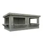 Lenna 16.6m Flat Roof Gazebo with 2 Full Walls and 4 Wall Hatches (6m x 3m)