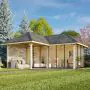 Bianca 24.9m L Gazebo with 3 Full Walls, 1 Louvre Wall and 3 Sliding Doors (319cm x 588cm x 588cm)	