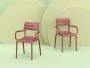 Atlantic XL 8 Seater Set Table in Taupe With Multi-Coloured Paris Chairs