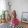 Happy Piggy Footstool - Pink