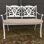 Sapphire Cast Aluminium Bench in White