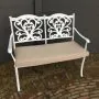 Sapphire Cast Aluminium Bench in White