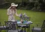 Sapphire Hampshire 4 Seater Round Set in Grey