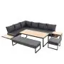 Singapore Rectangular Corner Platform Set with Side Table