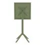 Sky 60 x 60 Folding Bar Table - Olive Green