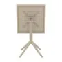 Sky 60 x 60 Folding Table Taupe
